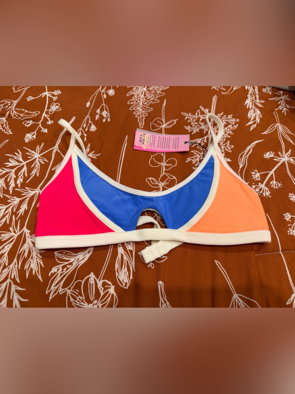 NWT OneOne colorblock bikini